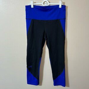 Under armour leggings medium royal blue and black